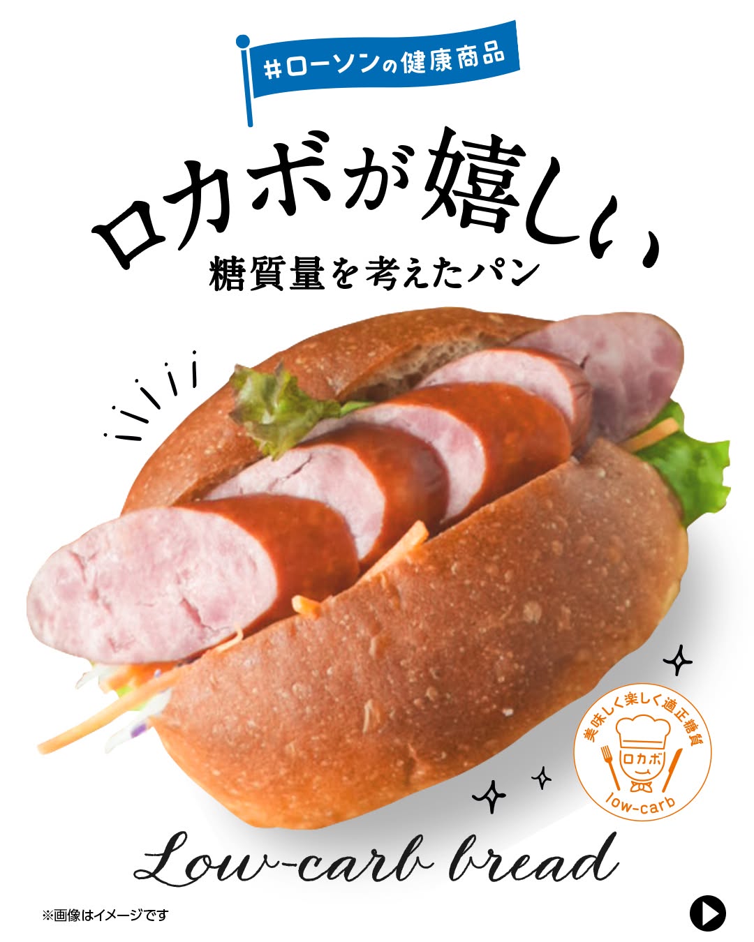 ローソン 糖質に配慮したパン アレンジ例