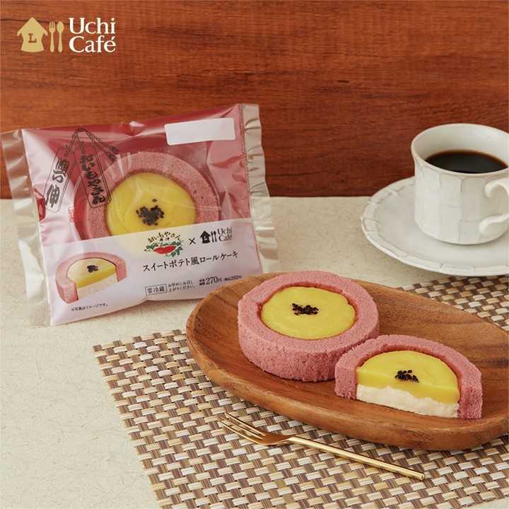 スイートポテト風ロールケーキ