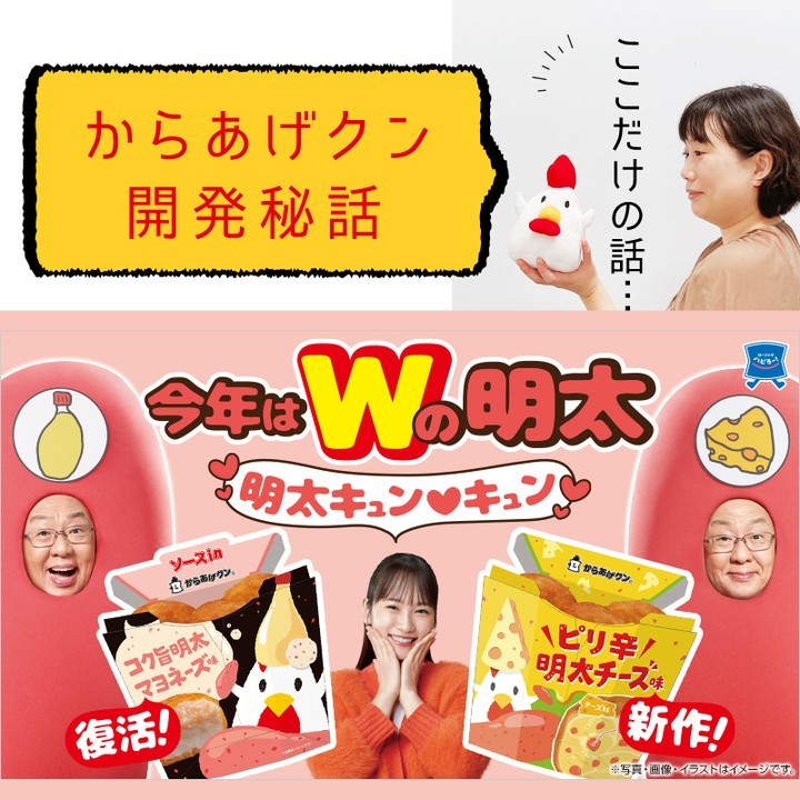 からあげクン 明太マヨネーズ味 明太チーズ味