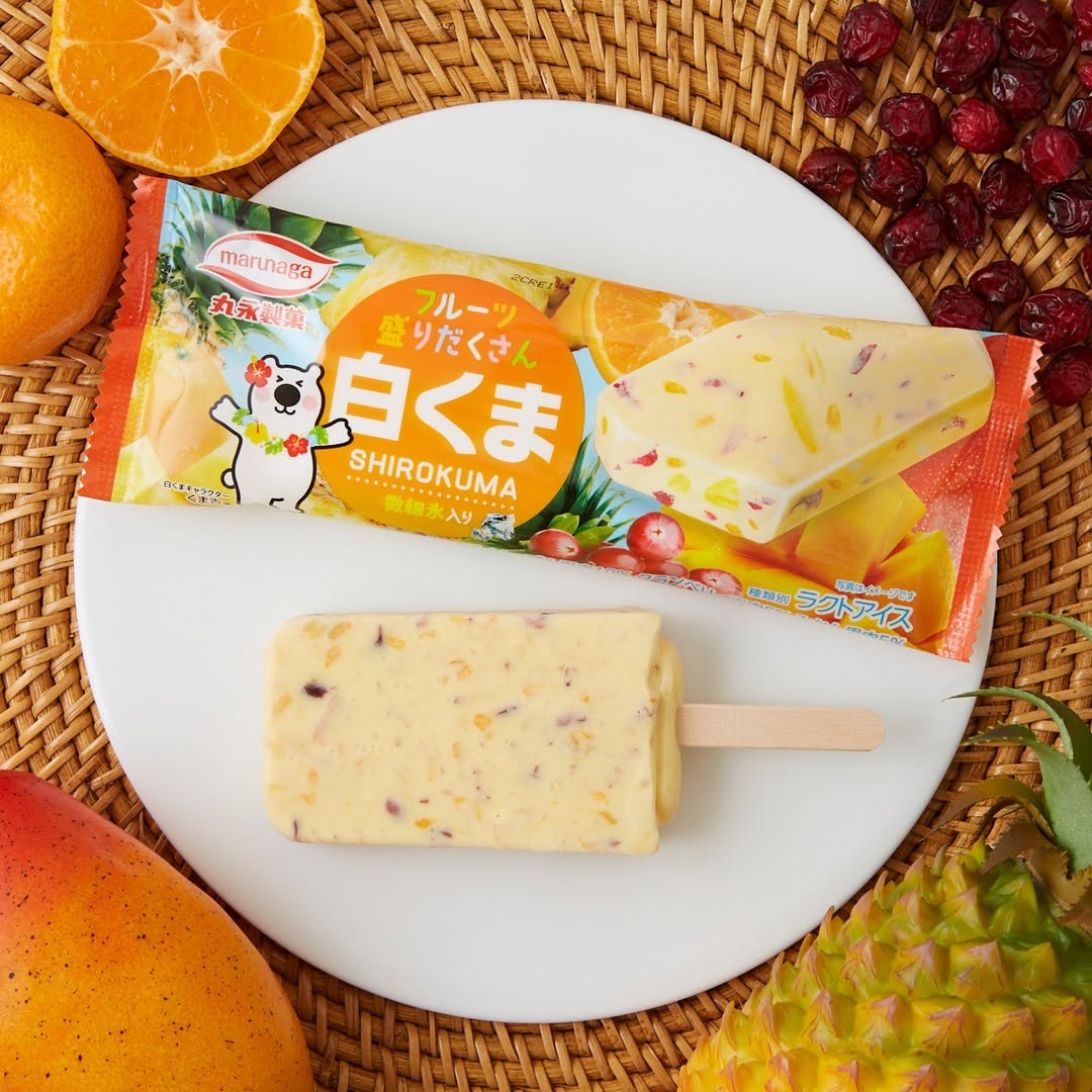 フルーツ盛りだくさん白くまバー