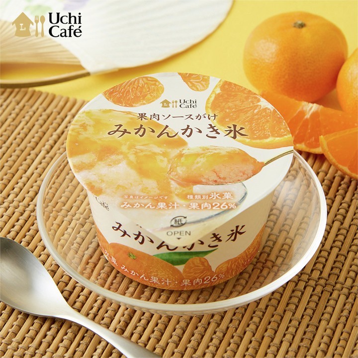 果肉ソースがけ みかんかき氷 ローソン