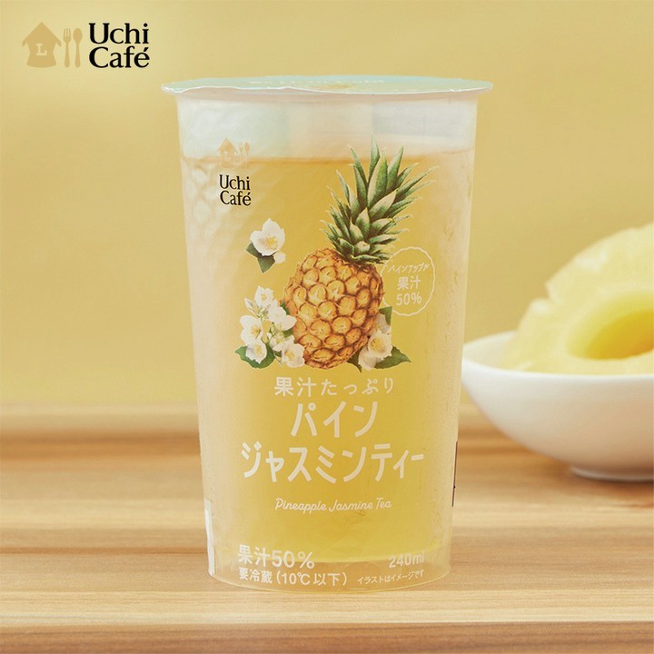 果汁たっぷりパインジャスミンティー