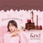 バレンタインティント ローソン LAWSON アンドバイロムアンド アンロムチョコティント andbyromand コスメ 新作コスメ コンビニコスメ 韓国コスメ バレンタインコスメ メイク リップ ティント makeup make beauty cosmetics lip