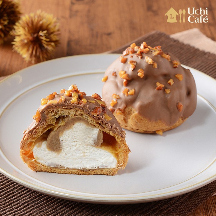 渋皮マロンクリームシュー ローソン ウチカフェ