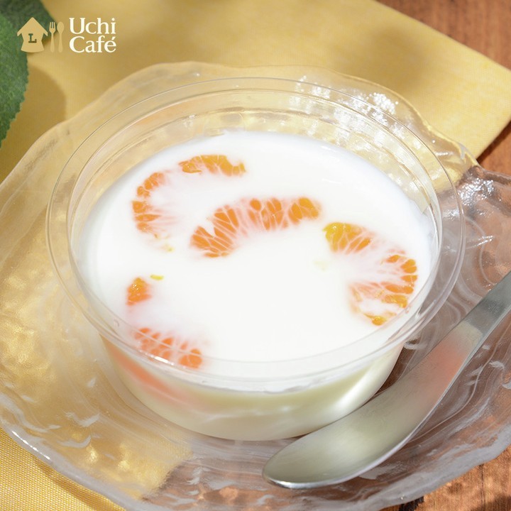 牛乳寒天 みかん入り(北海道牛乳使用)