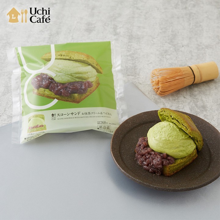 スコーンサンド（お抹茶クリーム＆つぶあん）