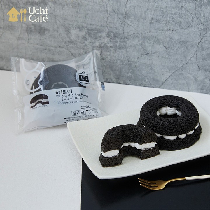 黒いフィナンシェケーキ バニラクリーム