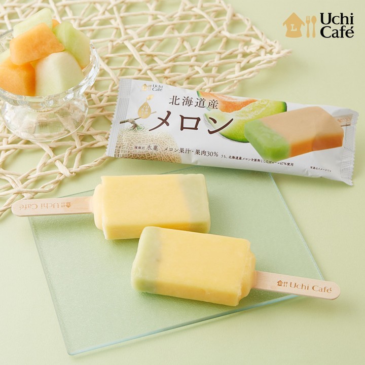 日本のフルーツ 北海道産メロン アイスバー