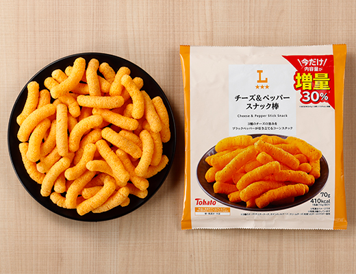 チーズ＆ペッパースナック棒 30％増量