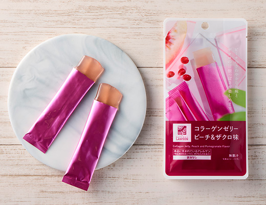 コラーゲンゼリー ピーチ＆ザクロ味