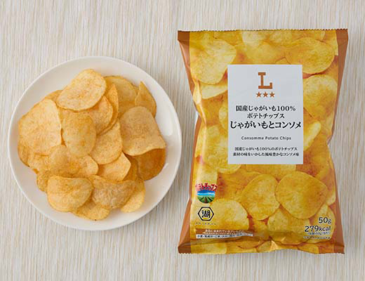 国産じゃがいも100％ポテトチップス じゃがいもとコンソメ