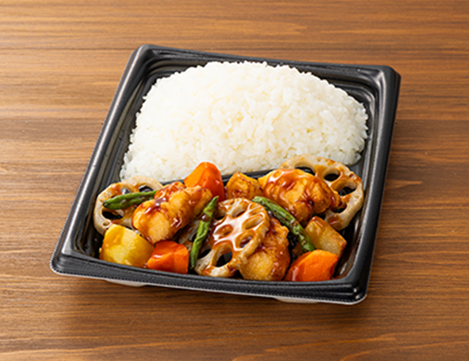 ごはん大盛！鶏と野菜の甘酢弁当