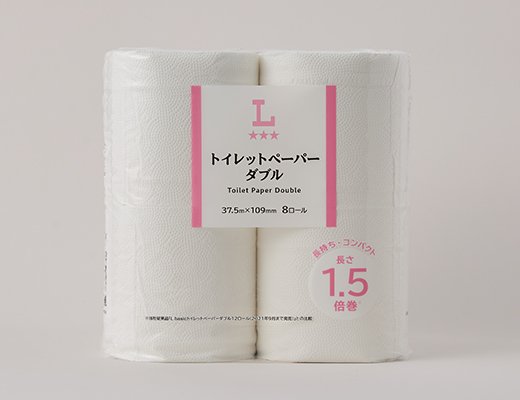トイレットペーパー ダブル 長さ1.5倍巻