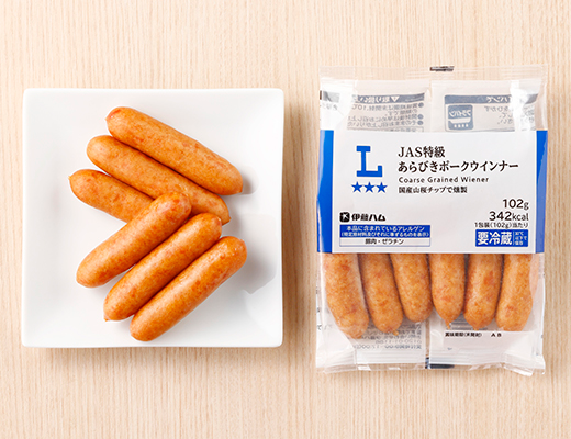 JAS特級あらびきポークウインナー