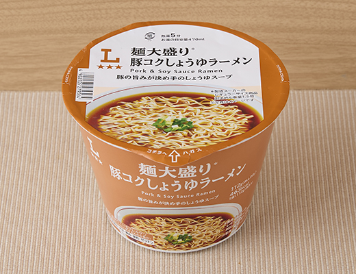 麺大盛り 豚コクしょうゆラーメン